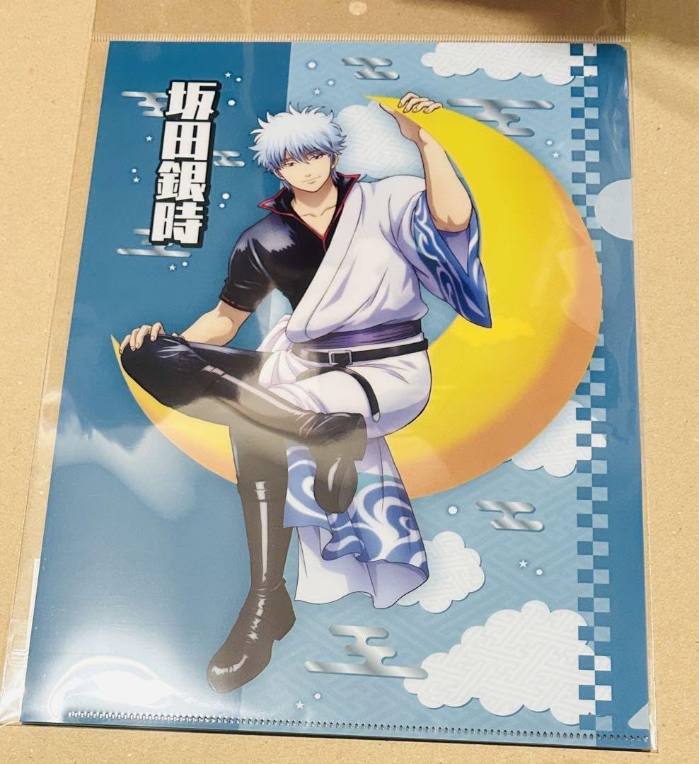 6点 銀魂 月って意外と乗りづらいんですけどォォォ クリアファイル バラ