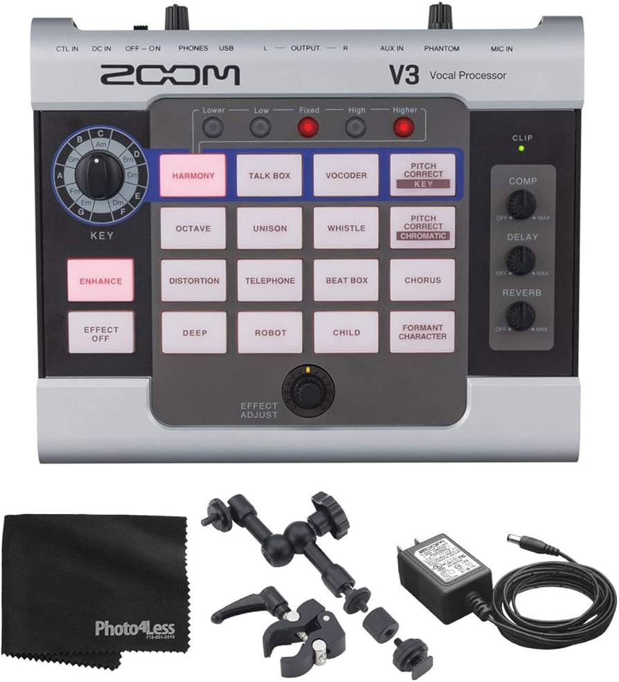 Amazon.com: Zoom V3 Vocal Effects Processor For Streaming and