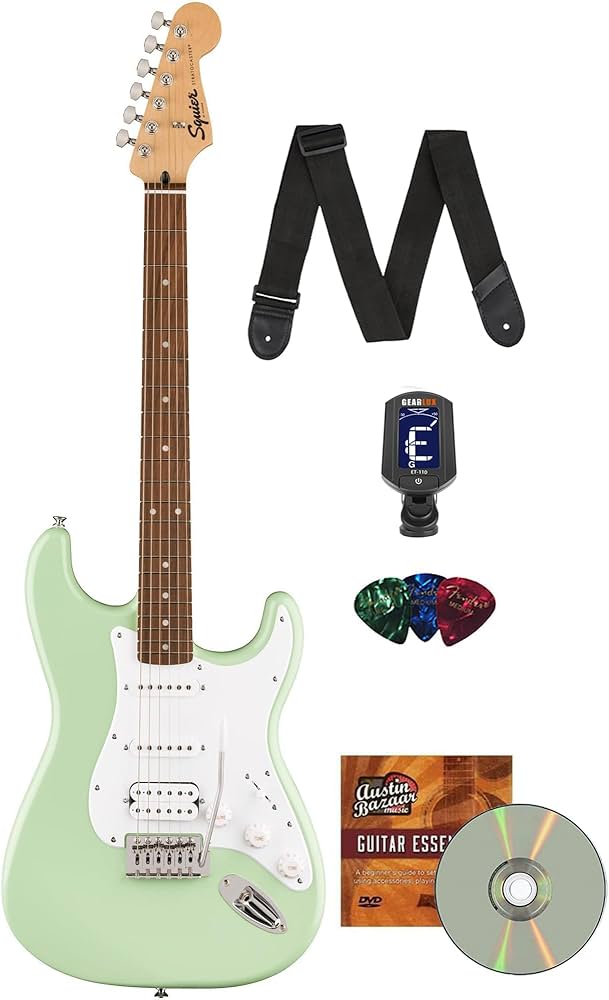Amazon.com: Fender Squier Sonic Stratocaster HSS - Surf Green