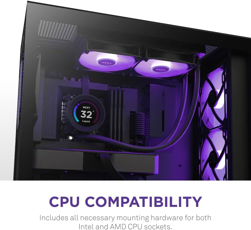 Amazon | NZXT KRAKEN Elite RGB 360 Black 簡易水冷CPUクーラー RL