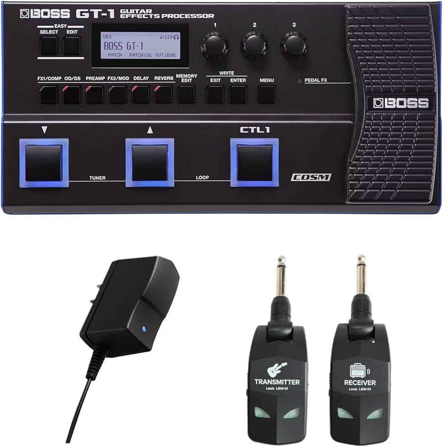 BOSS GT-6 マルチエフェクター ハードケース、アダプター、取説付き