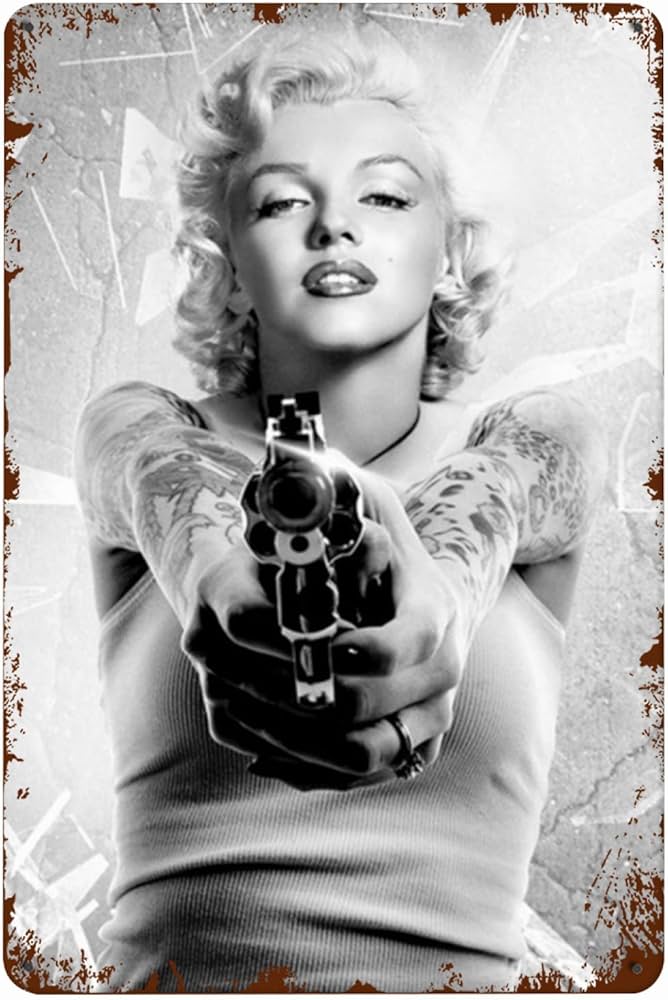 激レアマリリンモンローアメリカン雑貨 ブリキ 温度計 看板