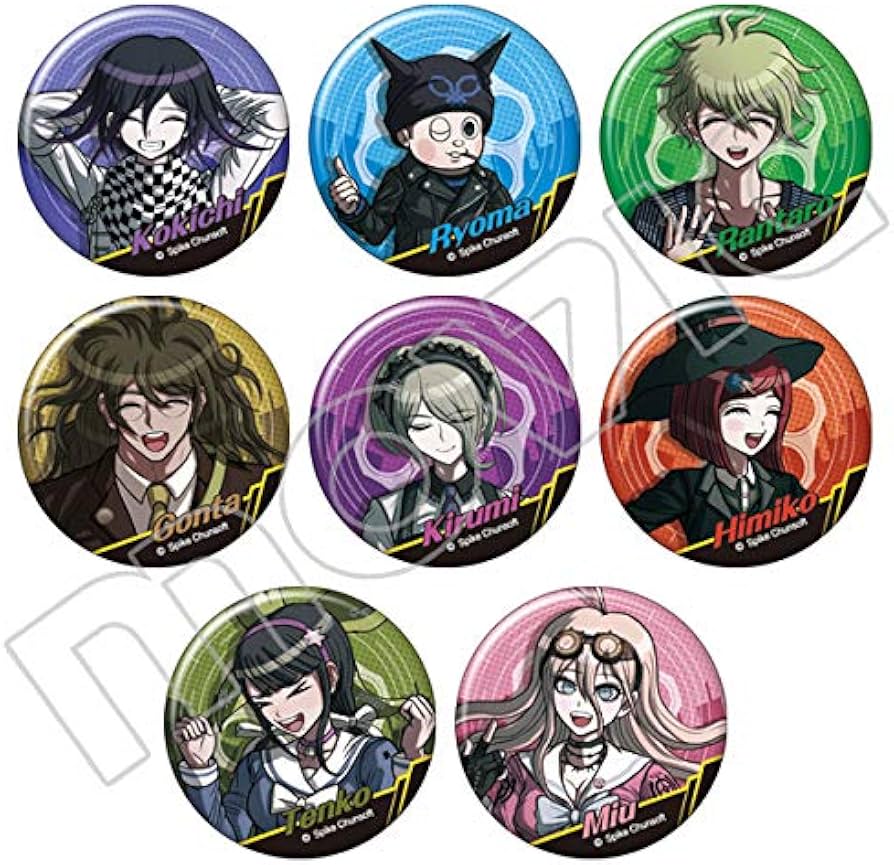 Amazon.co.jp: ニューダンガンロンパV3 新学期 キャラバッジ