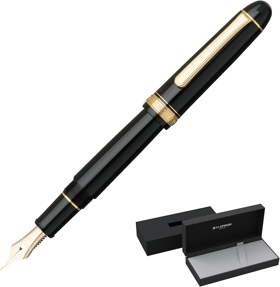 Amazon | プラチナ万年筆 万年筆 #3776 センチュリー ブラックイン
