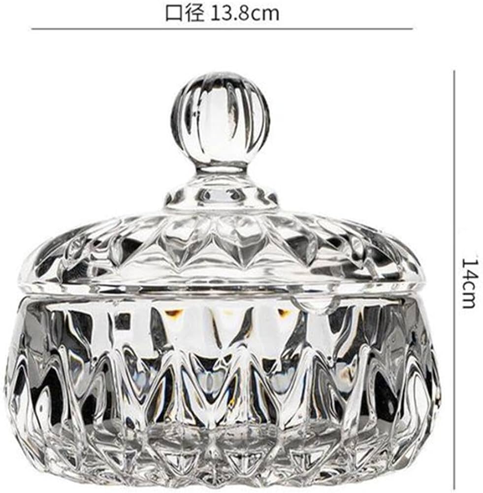 Amazon.co.jp: 灰皿 ガラス 静音 大容量 卓上 クリスタル 灰皿 多機能