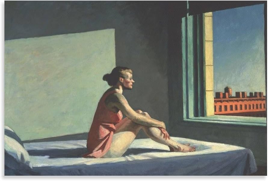 特別額装品/Early Sunday Morning/エドワードホッパー/アート 額装済