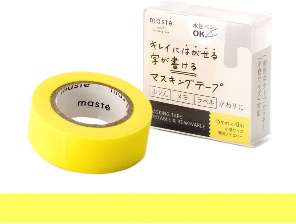 Amazon | マークス 水性ペンで書けるマスキングテープ 小巻 ｢マステ