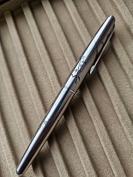 Amazon | PLATINUM プラチナ万年筆 雉 竹 彫刻 18K WG 旧型 レトロ