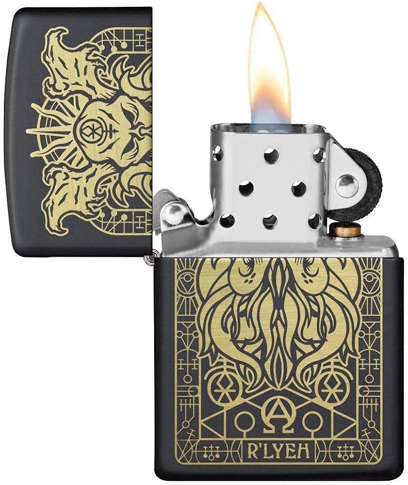 Amazon.co.jp: Zippo 29965 Monster Design Black Matte Pocket