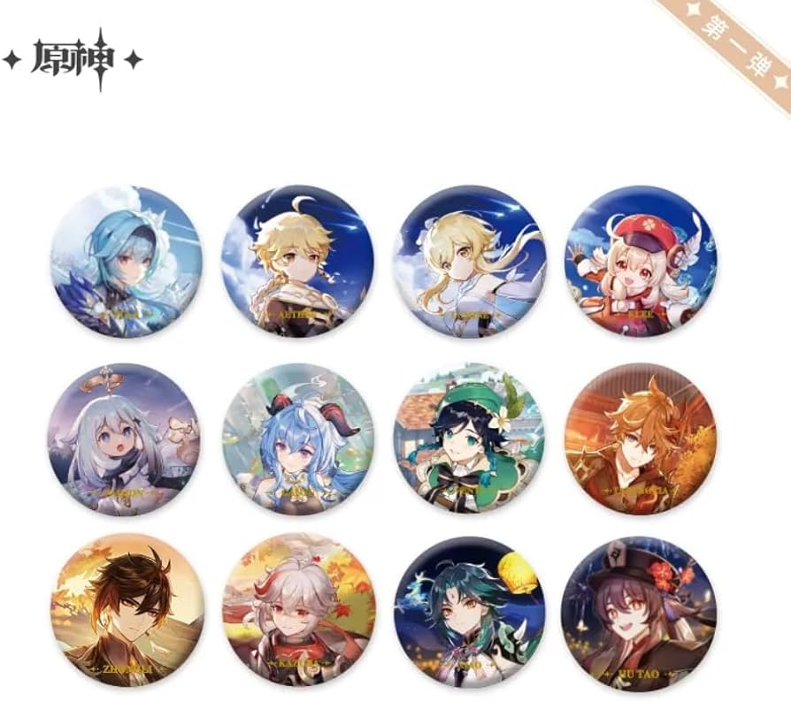 Amazon.co.jp: 原神シリーズ キャラクター缶バッジ Genshin 八重神子