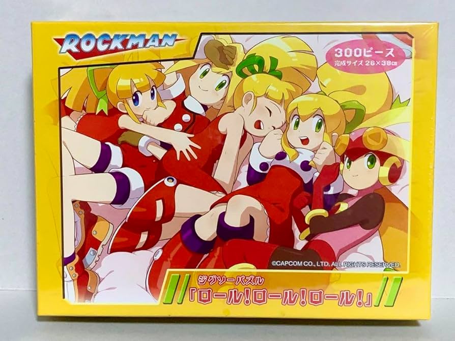 キャラクター万能ラバーマット ロックマン 「ロール！ロール！ロール