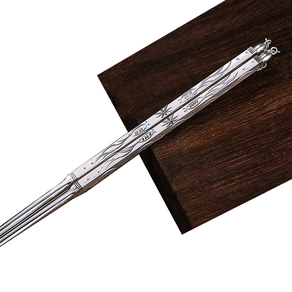 Amazon.co.jp: 1組の銀箸ギフト、プレミアム再利用可能な中国の銀製箸