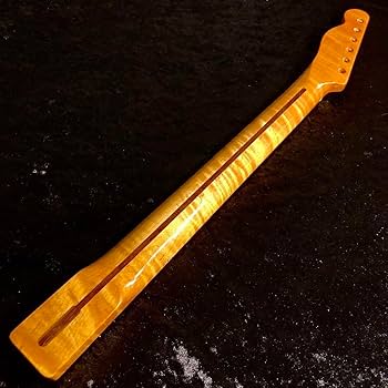 Amazon.co.jp: カナダ産フレイムメイプル エレキギターネック