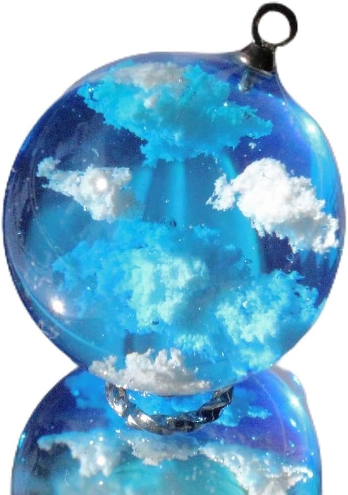 Amazon.co.jp: 空玉 青空 雲レジン レジンネックレス レジン