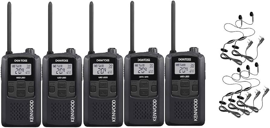 Amazon | 5台セット (本体5台とイヤホンマイク5個)ケンウッド インカム