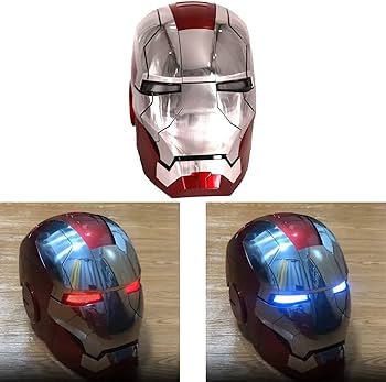 Amazon.co.jp: AUTOKING Iron Man MK5電動ヘルメット、マルチピース
