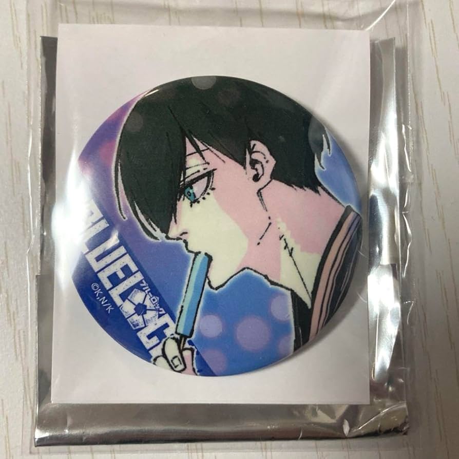 アイス 夏 ブルーロックくじ 缶バッジ 糸師凛 凛 ブルーロック ブルロ