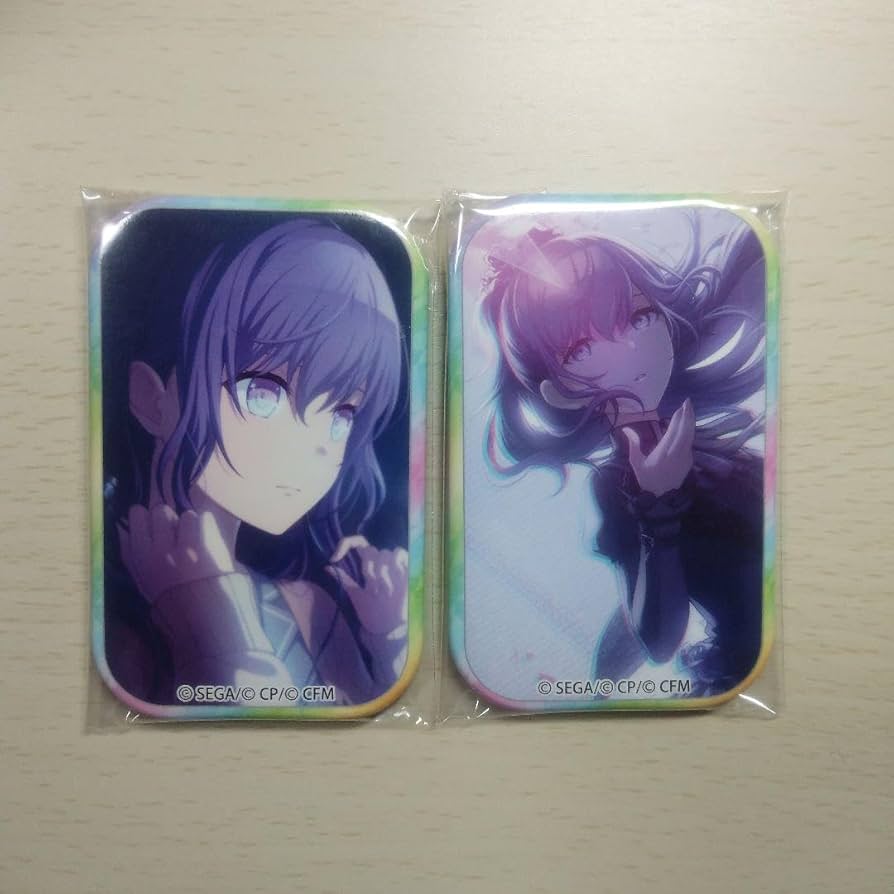 朝比奈まふゆ サンリオ 缶バッジ プロセカ 朝比奈まふゆ グリッター缶