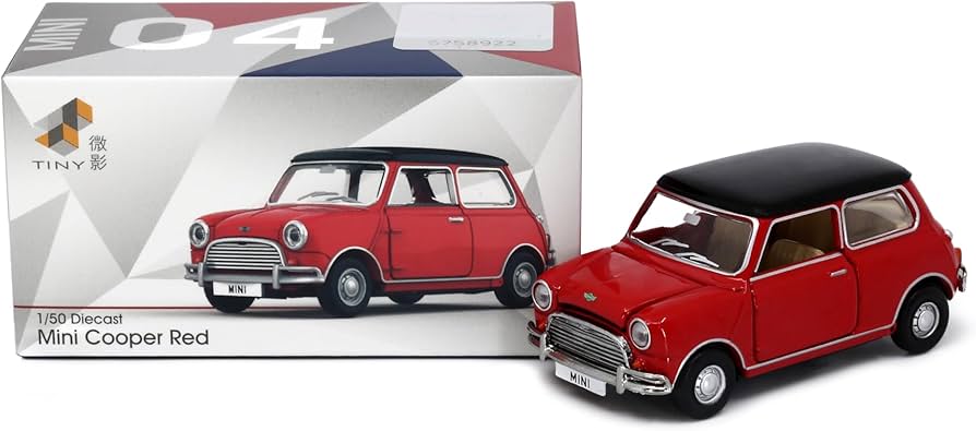 Amazon | Tiny City 1/50 ミニクーパー レッド ダイキャストミニカー