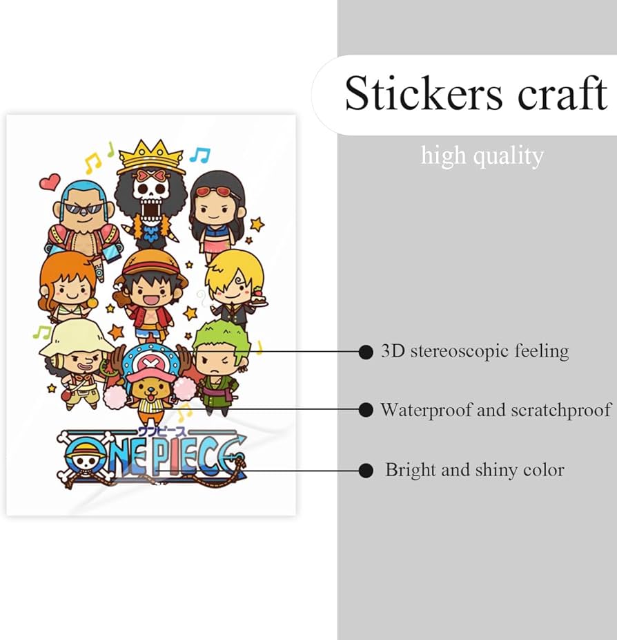 Amazon.co.jp: ワンピース ONE PIECE ステッカーセット クリスタル