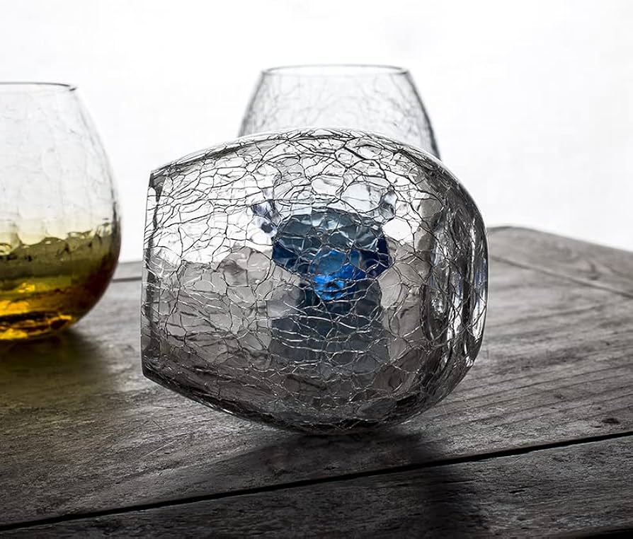 Amazon | 氷割れ文様 氷裂文 ガラスコップ タンブラー 300ml 北欧風 樽