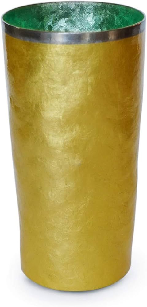 Amazon.co.jp: HORIE(ホリエ) 金箔 チタン二重タンブラー 山吹金
