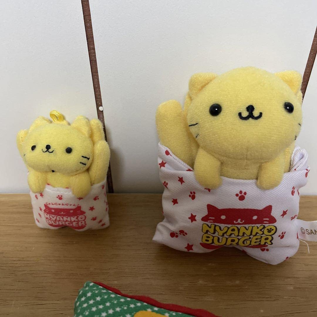 平成レトロ にゃんにゃんにゃんこ にゃんこバーガー マスコット 9点