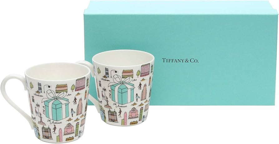 Amazon.co.jp: Tiffany Tiffany & Co Mug, Pair Cups, 5TH Avenue