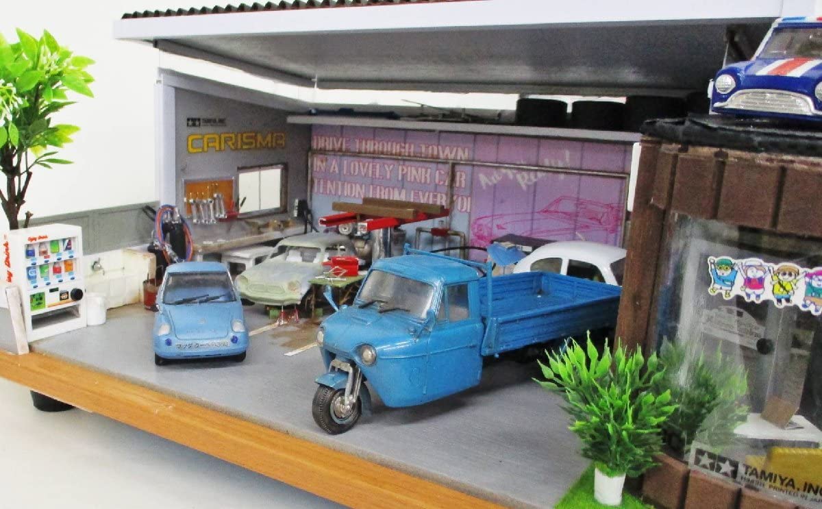 J.S. Diorama 1/64 大型ジオラマ 自動車整備工場 J.S. Diorama 1/64