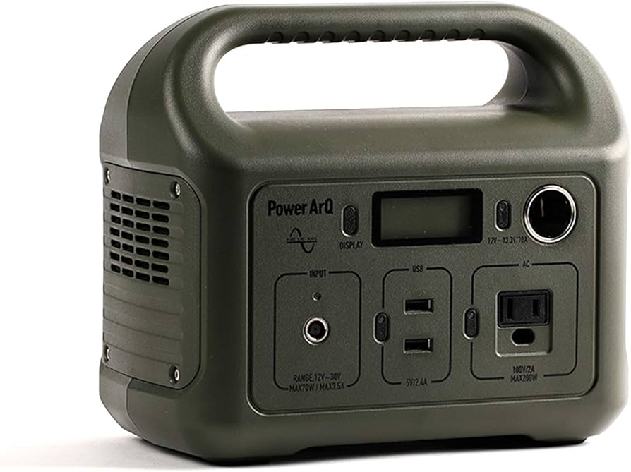 Amazon.co.jp: Smart Tap ポータブル電源 PowerArQ mini オリーブ