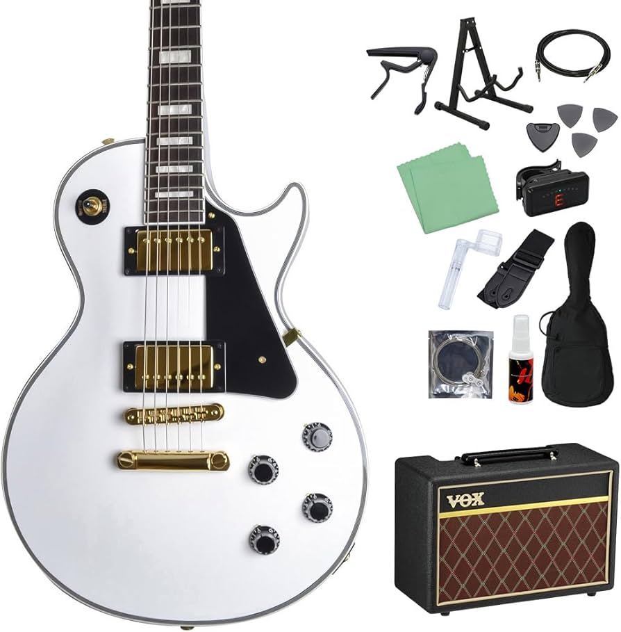 Amazon | Burny SRLC55 White 初心者14点セット 【VOXアンプ付き