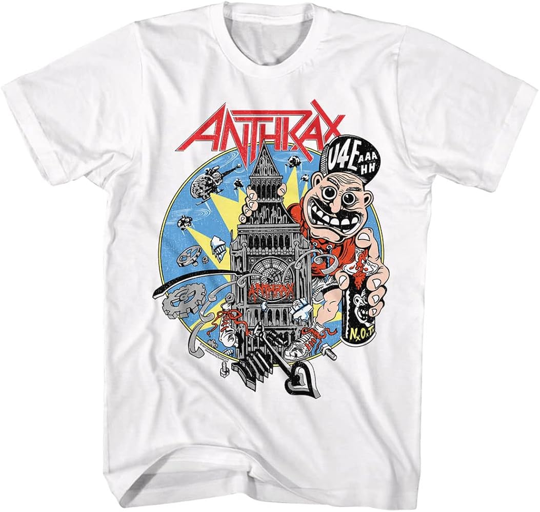 Amazon.com: Anthrax Music U4EAAAHH Mens Short Sleeve T Shirt