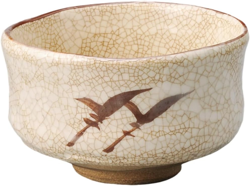 岸本謙仁 刷毛目茶碗 共箱 茶道具 鑑賞陶器 抹茶碗 【公式通販】