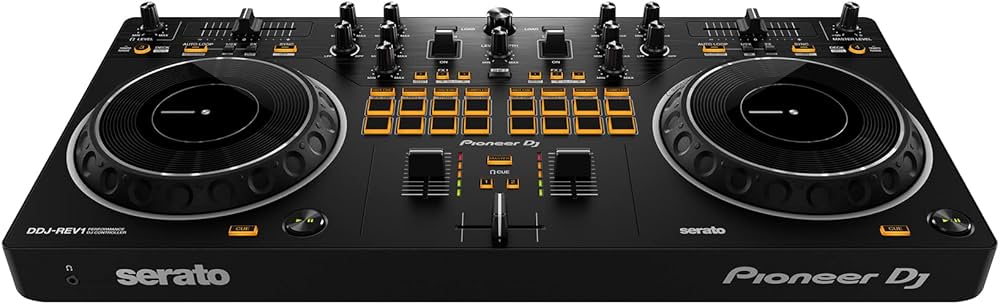 Pioneer DJ DDJ-REV1 2-Deck USB Serato DJ Mixer Controller, Black