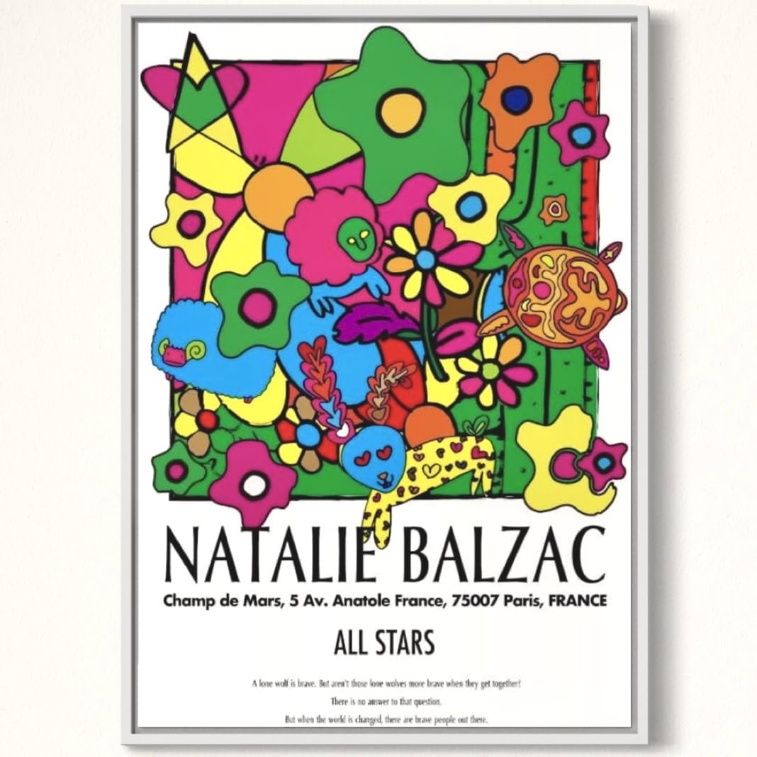 Amazon.co.jp: ポスター A2額入り アートポスター NATALIE BALZAC