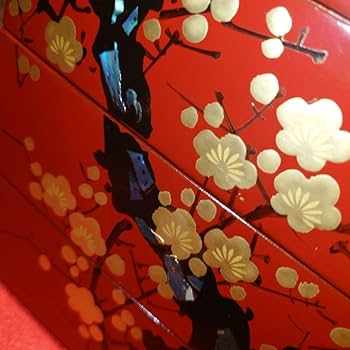 Amazon.co.jp: 会津漆器 三段重箱 お重 3段 金蒔絵 漆塗り 天然木 螺鈿