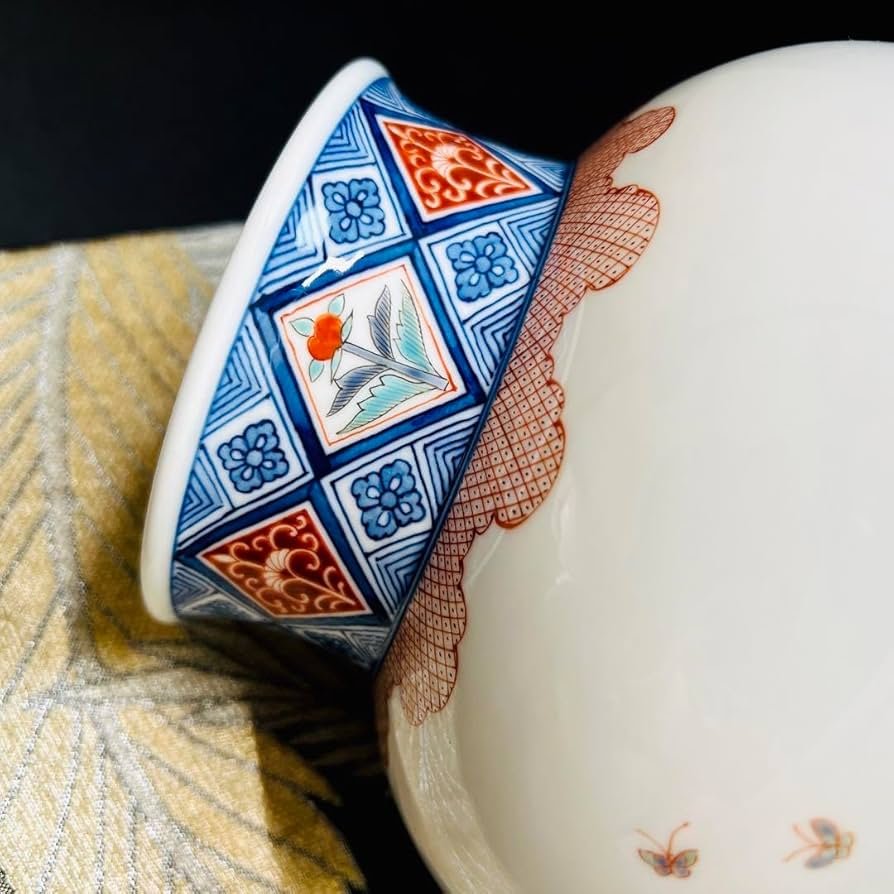 11代酒井田柿右衛門 人間国宝 染錦 花鳥図 大花瓶 二重渦福 角福 本物