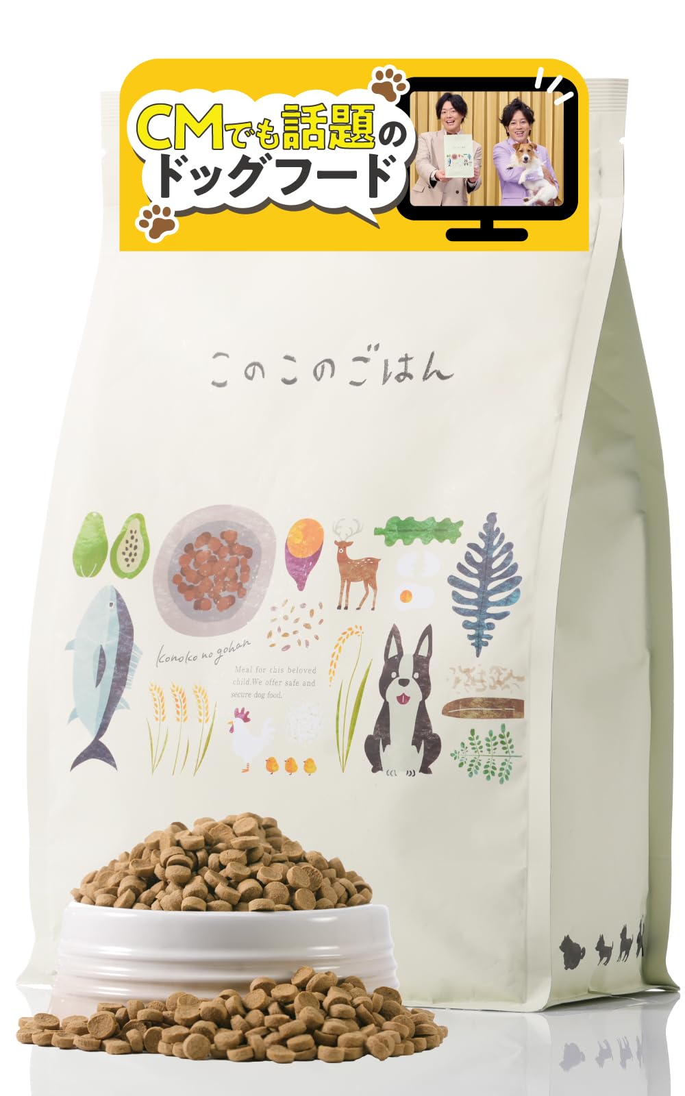 コノコトトモニ このこのごはん1kg×6袋 小型犬用ドッグフード