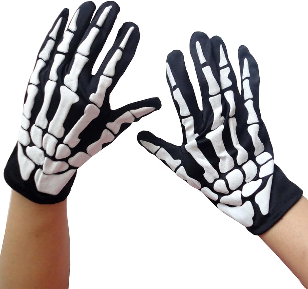 ブラックアイパッチ SKELETON'S FINGER GLOVES BLACK SKELETON'S