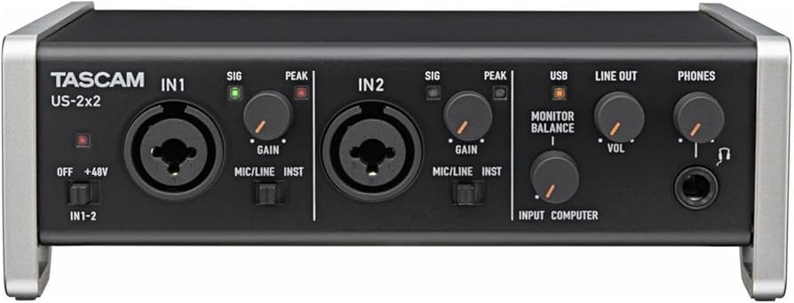 Amazon.co.jp: TASCAM USBオーディオインターフェース US-2x2-CU