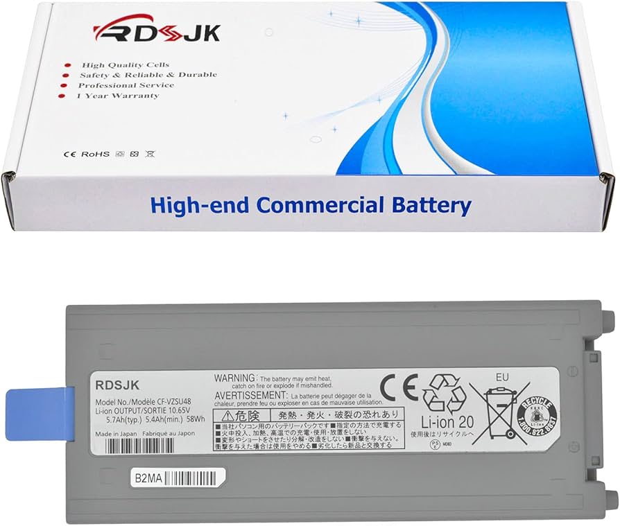 Amazon.com: RDSJ CF-VZSU48 CF-VZSU48U Battery Compatible Panasonic