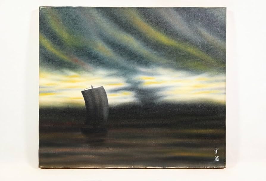 青蘭 久下塚青蘭 油絵 10号 青蘭 久下塚青