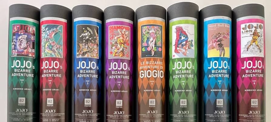 Amazon.co.jp: B2ポスター BX1 Part1 8セット 荒木飛呂彦原画展 JOJO
