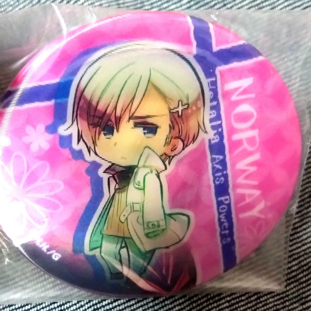 ヘタリア チェンジング缶バッジ ノルウェー 希少 缶バッジ ヘタリア