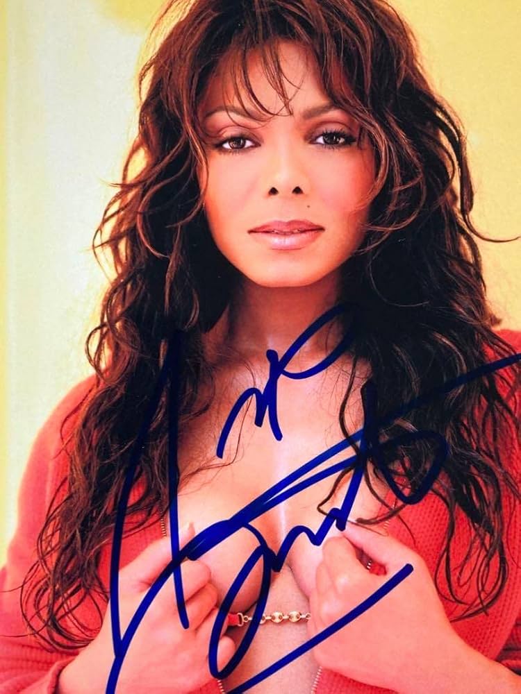 セール中…ジャネット・ジャクソン直筆サイン入り2Lサイズ写真…Janet