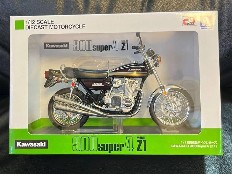 KAWASAKI900super4 Z1 アオシマ 1/12完成品バイクシリーズ 【公式通販】