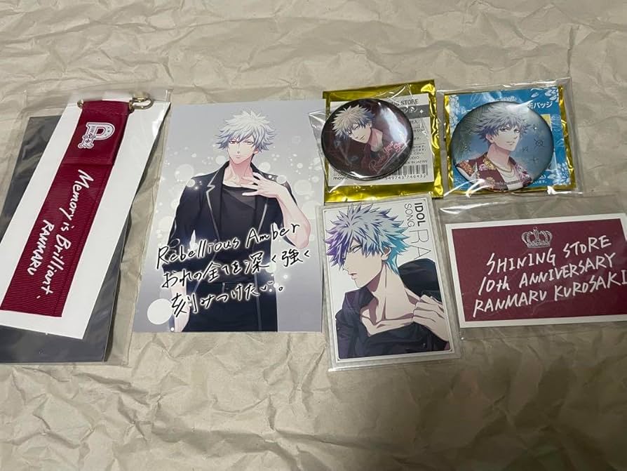 みつる出品】黒崎蘭丸 缶バッジ ファミマ クルーズ うたプリ みつる