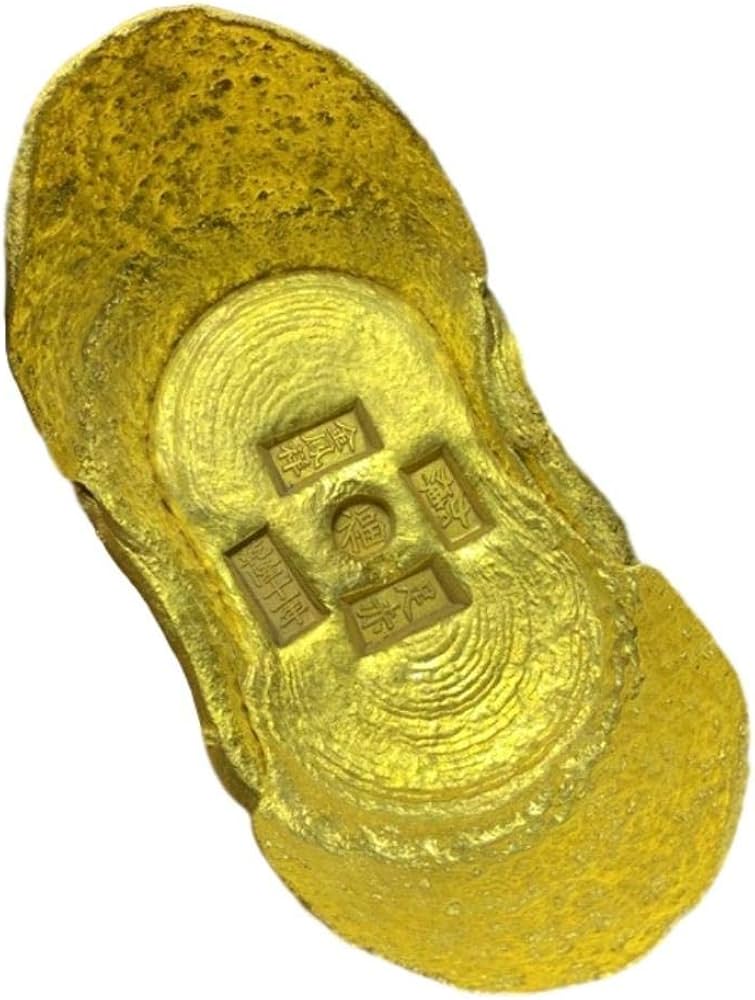 Amazon.co.jp: LAOJUNLU アンティーク銅元宝明清朝金元宝金貨金貨金地