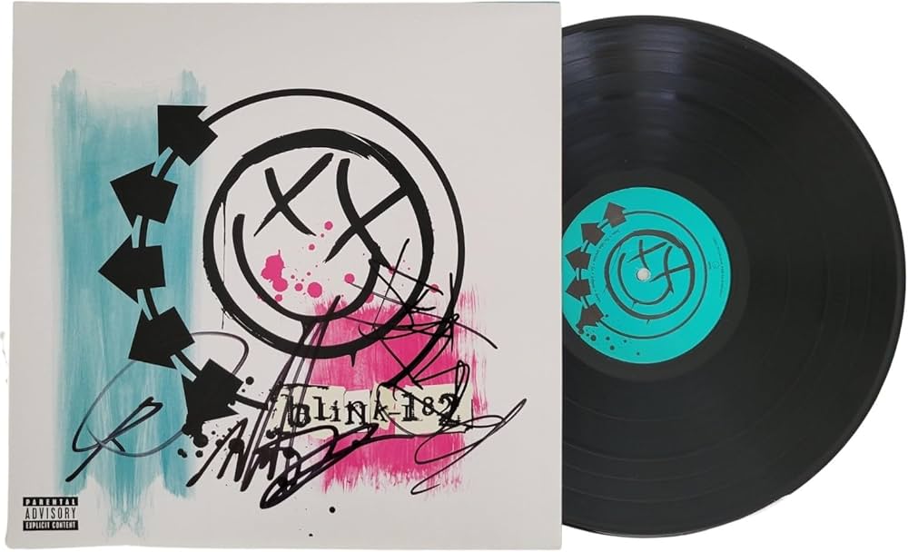Amazon.com: Travis Barker Mark Hoppus Tom Delonge signed Blink