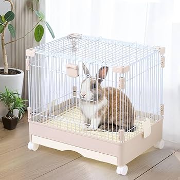 Amazon | Bonarca 小動物 ケージ うさぎ 【前扉＆天井扉の2扉タイプ